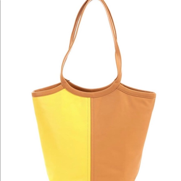 COACH BEA Leather Soft Touch ColorBlock Tote - Picture 4 of 7